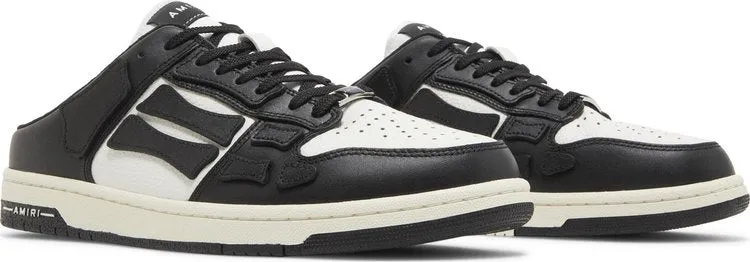 Amiri Skel Top Low Slip-On Black White Sneakers