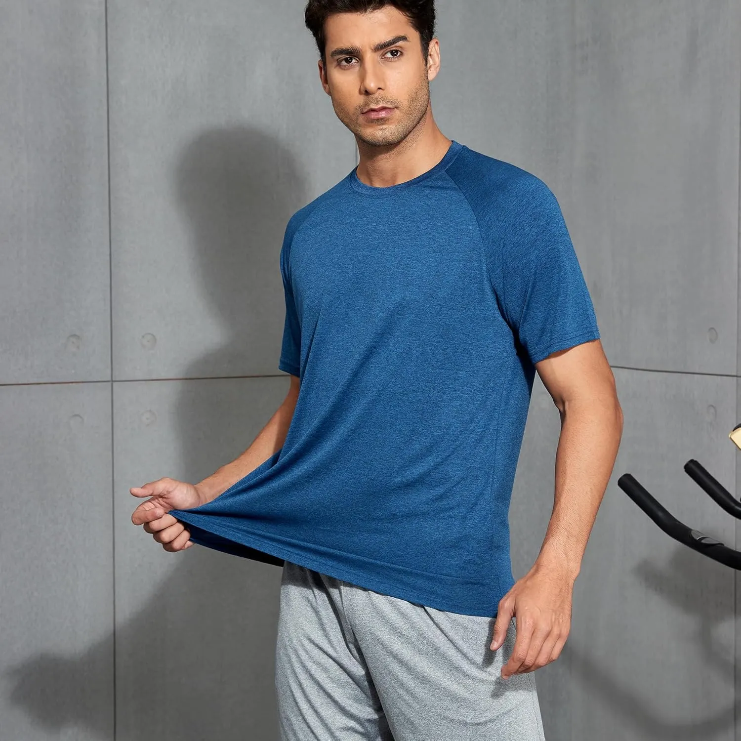 CE' CERDR Mens Workout Shirts Quick Dry Performance Short Sleeve Athletic Shirts