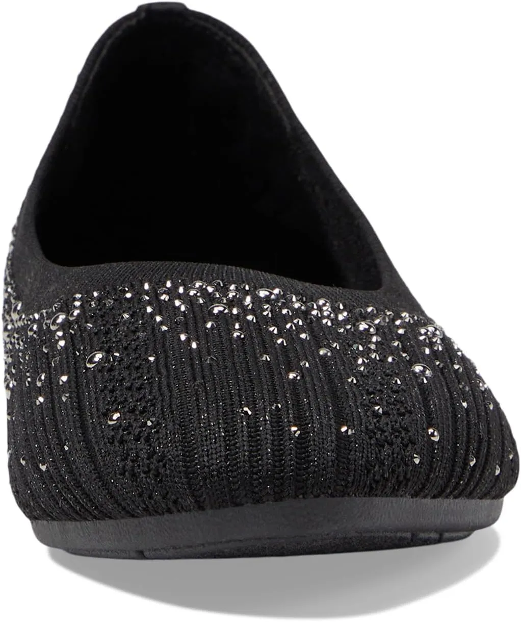 Cleo 2.0 Ballet Flats - Glitzy Daze SKECHERS, Black Sparkle
