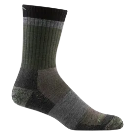 Darn Tough Men’s Heady Stripe Micro Crew Lightweight Hiking Sock - Fatigue