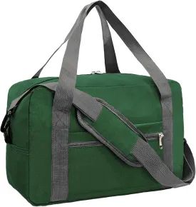 For Spirit Airlines Personal Item Bag 18x14x8 in Underseat Carry-on Luggage foldable Travel Duffle Bag for Airplanes(30L, Army Green)