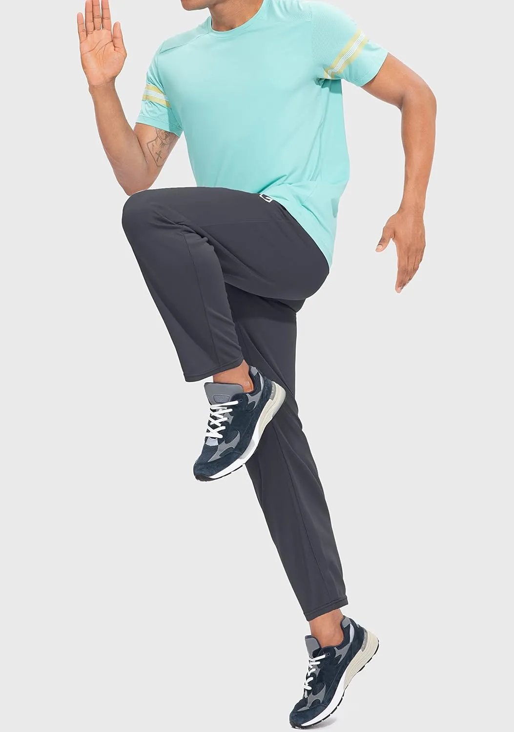 G Gradual Men's Sweatpants Mesh Lightweight with Zip Pockets Breathable Quick Dry Athletic Pants for Workout Running