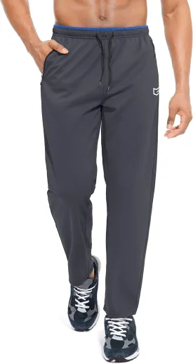 G Gradual Men's Sweatpants Mesh Lightweight with Zip Pockets Breathable Quick Dry Athletic Pants for Workout Running