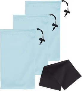 Premium Quality Microfiber Sunglasses Pouch With Spring Fastener