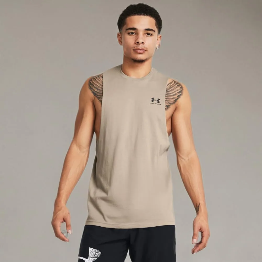 Under Armour Men's Sportstyle Left Chest Cut-Off T-Shirt